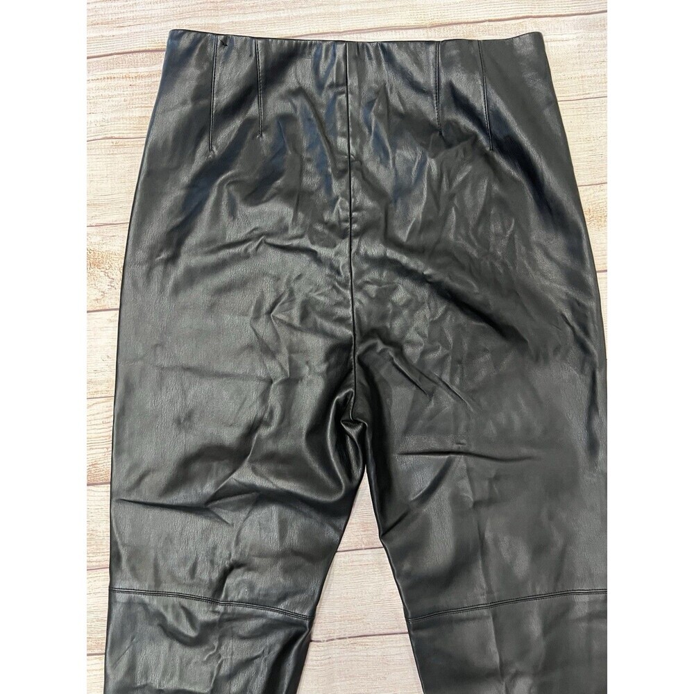 ZARA Faux Leather Pants Elastic Waist With Side Zipper Women's Size XL - Picture 4 of 5